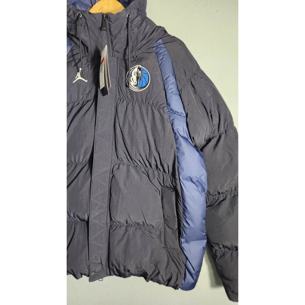 Dallas Mavericks Nike Team Jordan Statement Full Zip Puffer Coat Large $255